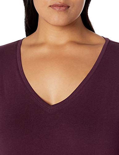 Image of Amazon Essentials Women's Plus Size Short-Sleeve V-Neck T-Shirt