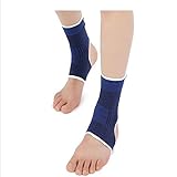 Blue Juego de 2 tobilleras para muay thai