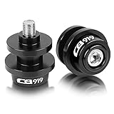 ZNYZDM Motorcycle Accessories for Honda CB900F Hornet CB919 CB 919 900 F 2002-2007 2003 2004 2005 2006 Motorcycle Swingarm Slider Spools Stand Screws (Color : Black)