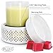 VICTORIA AROMA Ceramic Wax Melt Warmer - LED Night Light Candle Wax Warmer for Scented Wax, Electric Fragrance Wax Melter for Home, Office, Bedroom Decor, and Gifts