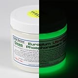 United Nuclear Europium Ultra Glow in the Dark Phosphorescent Paint | Super Bright Non-Toxic UV Black light Paint (16 ounce, Green)