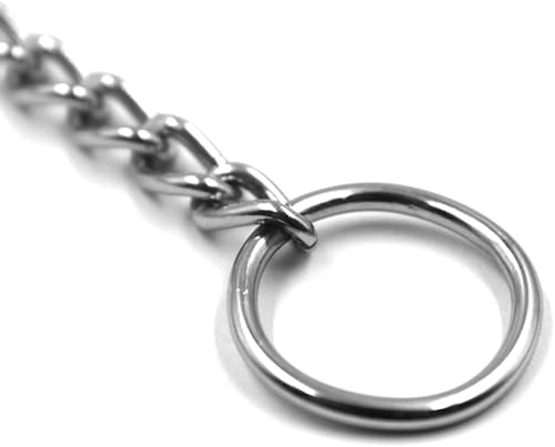 Miniatura 5 de YuCool Cadena de collar para perro, 2 collares de entrenamiento de acero inoxidable para perros, resistente, ajustable (0.098 in;20 pulgadas)