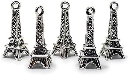 10pcs 3D Eiffel Tower Pendant Charms 23mm (S) Jewelry Findings image 4