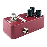 kokko fds2 Mini pedal de efectos distorsión guitarra eléctrica monobloc vino rojo