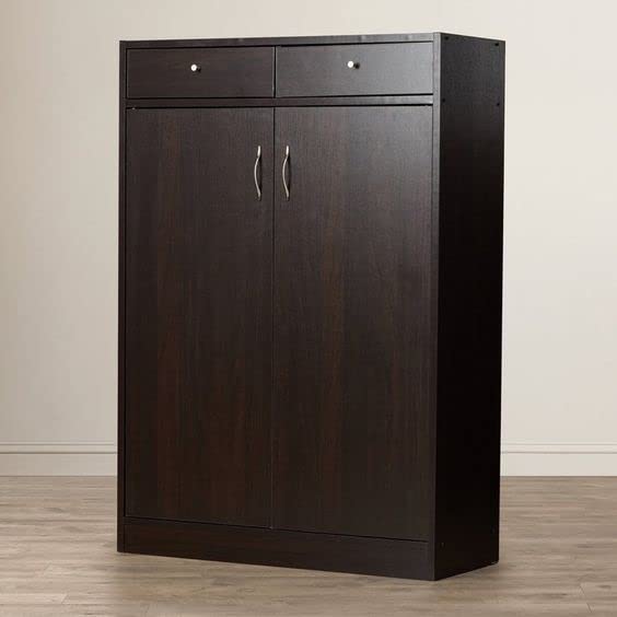 2 Door Shoes Rack Cabinet Closet Shoe Storage Organizer, 5 Layers Shoe Cabinet for Bedroom Living Room Hallway Holds With 2 Drawer