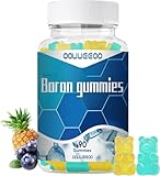 Boron Supplement for Men & Women,10mg Gummies,Supports Bone Strength, Joint Flexibility & Immune System – Essential Mineral for Bone Density（Blueberry Pineapple Mix）