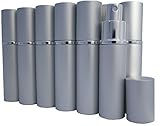 DropperStop 10ml Aluminum Silver Color Travel Sprayer (6-pack)