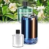 USB Car Essential Oil Diffuser with 5 Adjustable Aromatherapy Modes, Portable Auto Fragrance Humidifier for Car Home Office Bedroom, LED Starry Light & Digital Display, ABS +(Encounter)(Five modes)