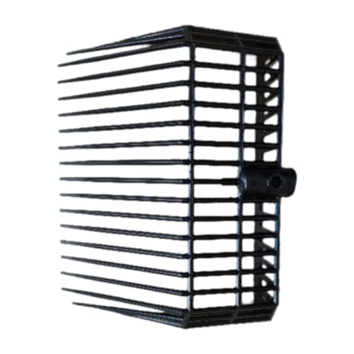 Steowsey Tête de rechange pour fourchette à fumier, tête de fourche à brocher, râteau à fumier de cheval, pour ramasser le fumier, élimination stable des déchets