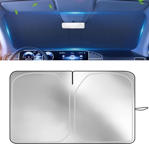 Parasole per parabrezza, protezione solare per auto, copertura per parabrezza, parasole anteriore, per estate autoadesivo protezione dal calore pieghevole 142 x 80