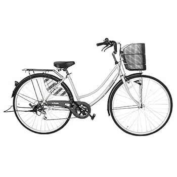 Amazon | 自転車 27インチ サントラスト ママチャリ 6段変速ギア