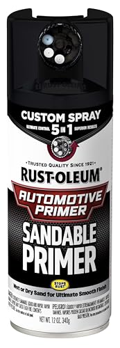 Rust-Oleum Automotive Sandable Primer Custom Spray 5-in-1, 12 oz, Black