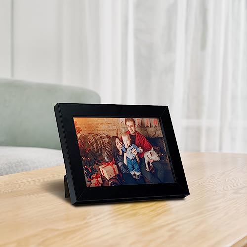 Frametory, 5X7 Black Picture Frame Set Of 2, High Definition Real Glass, Horizontal And Vertical Formats For Wall And Table Mounting, Family, Friends, Mothers Day Gift #TOP4