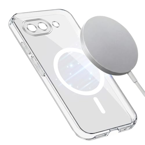 Image of Jkobi Lifetime Anti-Yellow MagSafe Compatible Clear Back Cover Case for Google Pixel 9A (Sleek Hard Crystal | Shockproof and Camera Protection)