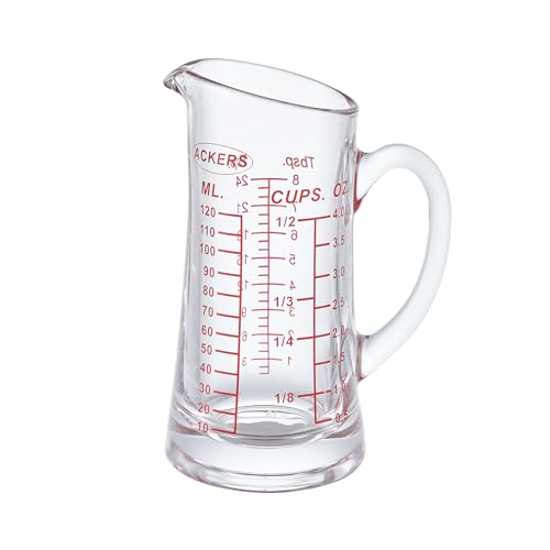 Vaso medidor 120 ml con asa y pico en V miniatura 1