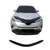 OMAC Front Bug Deflector for Toyota C-HR 2018 to 2023, Hood Protector, All Weather, Black