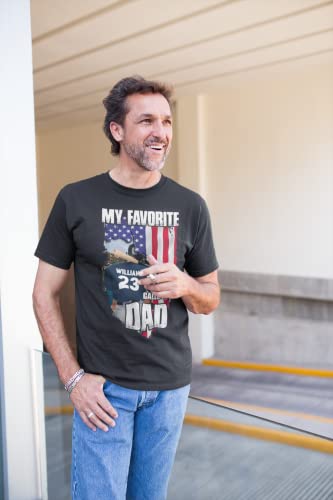 Camiseta personalizada Nazenti para papá de béisbol, camisa de softball para papá, camiseta para el Día del Padre, regalo para amante del béisbol miniatura 2