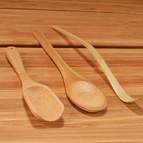 BambooMN Chashaku Matcha Tea Scoop (3-Pack)