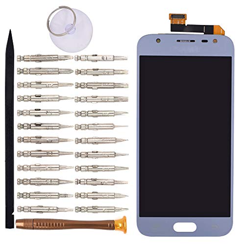 Image of LCD Screen Display with Digitizer Touch Panel Without Bezel Frame Compatible with Samsung Galaxy J3 2017 J330F /DS J330G /DS J3 Pro 2017(Blue)