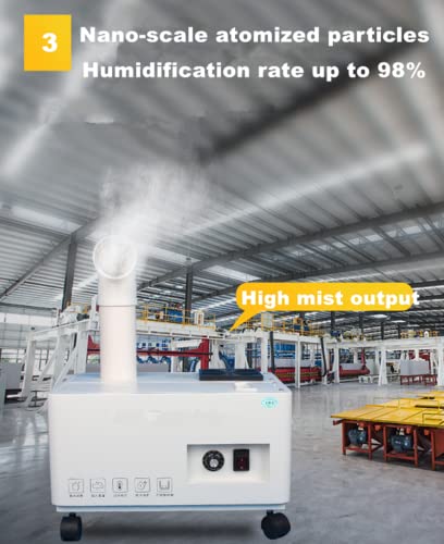 Ymjoinmx Industrial Humidifier 3000Ml/H Mist Output Large Space Humidifier Commercial Humidifier For Factory Workshop,Automatic Water Filling,Stainless Steel Shell 110V (3000Ml/H) #TOP1