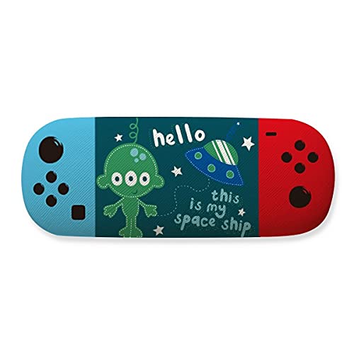 Étui de rangement pour lunettes de jeu vidéo Hello Alien univers spatial boîte rigide de bureau