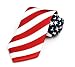 Men's American Flag Neck Tie USA Patriotic NeckTie Red White Blue Colors