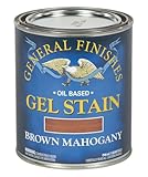 General Finishes Oil Base Gel Stain, 1 Quart, Brown Mahogany
