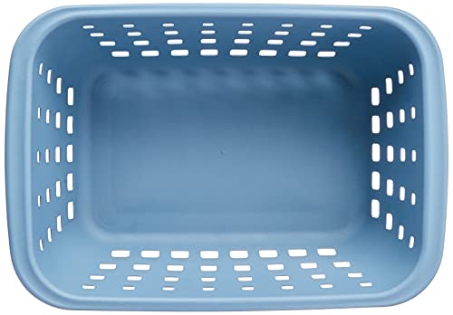 Cesto Organizador Plástico de 3 Litros, Cor Azul Linha Log, Ordene.
