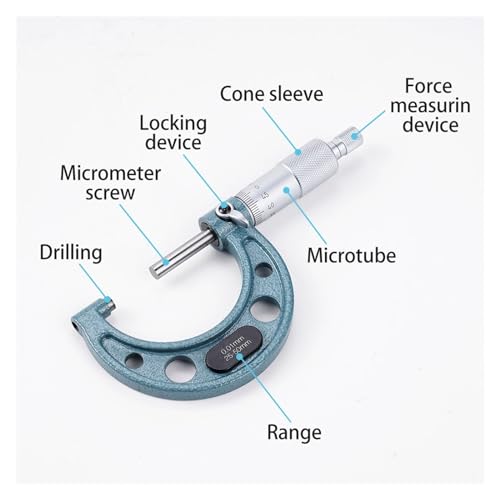 Calibrador mecánico 4 piezas 0-100mm con estuche miniatura 5