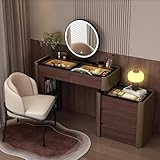 Options de tabouret polyvalentes : améliorez votre configuration de coiffeuse avec une sélection de trois styles de tabourets distincts. Choisissez parmi des designs classiques, modernes ou fermiers pour correspondre à votre style personnel et à votre décoration. Chaque tabouret est conçu pour compléter l'esthétique minimaliste de votre coiffeuse tout en assurant une assise confortable pendant votre routine de beauté.