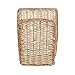 Household Essentials Woven Market Basket, Handwoven Willow Weave, Stylish Handles with Durable Metal Anchors, Classic and Versatile, Attractive, Spacious, Lightweight, Natural