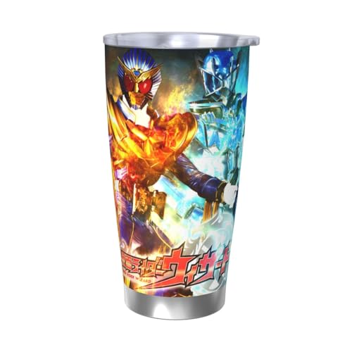 仮面ライダー 水筒 真空断熱ケータイマグ 600ml ステンレスボトル 車用 直飲み 保温 保冷 フタ付きコーヒーカップ アウトドア 車のネイブに最適 スポーツタイプ ステンレスクールボトル 軽量 隔? 水筒 男の子 女の子