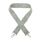 CAPASTEC Verstellbarer Taschengurt, Ersatzgurt für Handtasche, Schultergurt für Umhängetaschen, Retro-Karomuster-Druckbreiter Gurt für Taschen und Tragetaschen, Grün