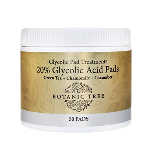 Glycolic Acid 20% Resurfacing AHA Peel Face Pads-Acne Scars, Anti Aging, Dullness, Pores