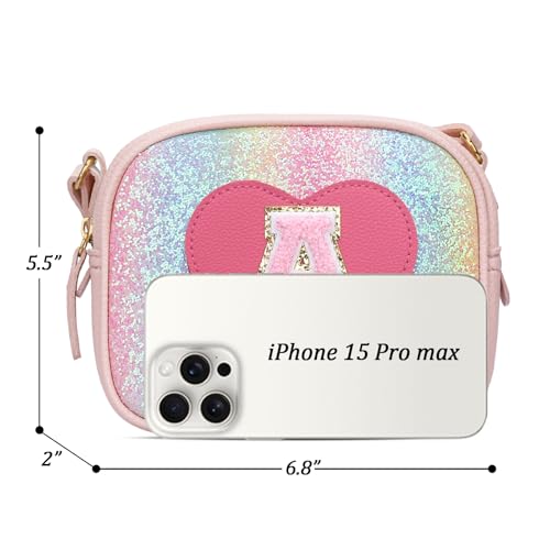 Image of KKXIU Birthday Gifts for Girls Initial Toddler Purse Cute Kids Crossbody Bag