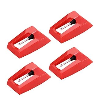 HOSSOM Pack de 4 Pointe de Lecture, Aiguille Diamant de Remplacement Pour Tourne Disques Crosley, Ion, Jensen, Bush et Teac - Les Beatles, Paul McCartney, John Lennon, RIngo Starr, George Harrison