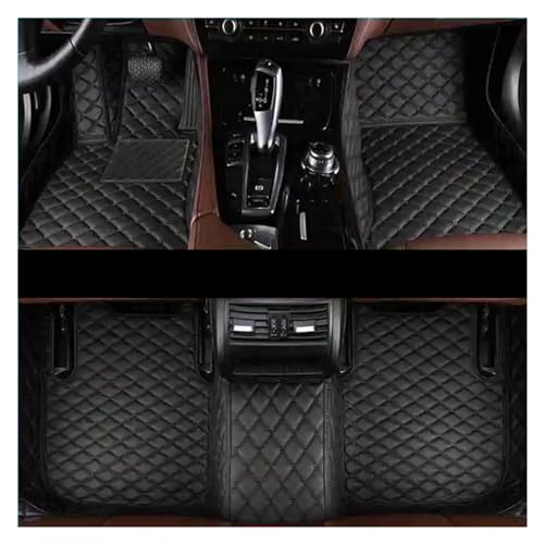 Tapis de sol voiture personnalisé noir pour Volvo XC90 7 places 2010-2014