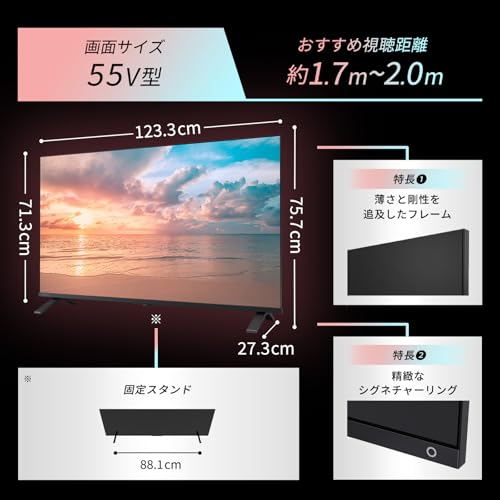 undefined REGZA レグザ テレビ 55E350R (55インチ / 4K テレビ/液晶/クリア音声/ダブルチューナー / AirPlay2対応 / スマートテレビ / 2025年モデル) の商品画像 9