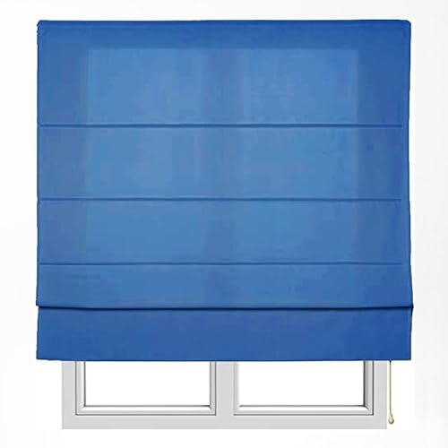 10XDIEZ Estor con Varillas turín Azul Liso (Azul - 105x175cm)