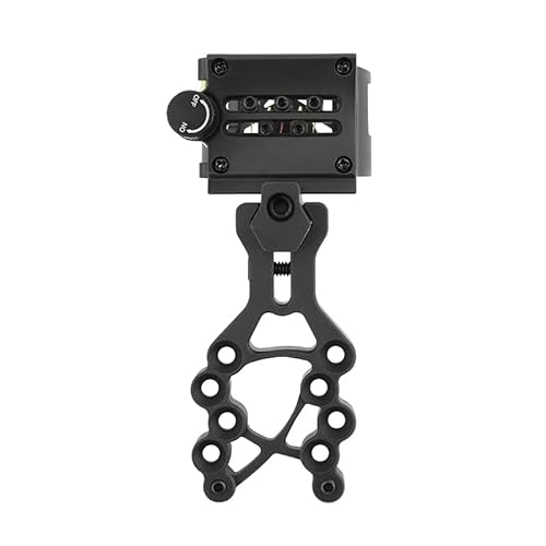 Zshjgjr 5Pin Bow Sight Black, Reversible Mount Design With Sight Light For Compound Bow Archery Hunting #TOP1