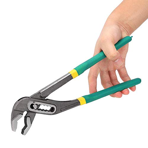 Pump Pliers, 45 # Steel Tongue And Groove Pliers Set, Heavy Duty Adjustable Channel Locks Pliers Wrench For Pipe Tube Screw Nut Interface(12") #TOP1