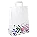 Produktbild 500 x Papiertüten 26+12x35 cm mit Motiv: Herzen | stabile Geschenktaschen für Handel, Mitbringsel, Geburtstag | Papiertaschen aus Kraftpapier| HUTNER