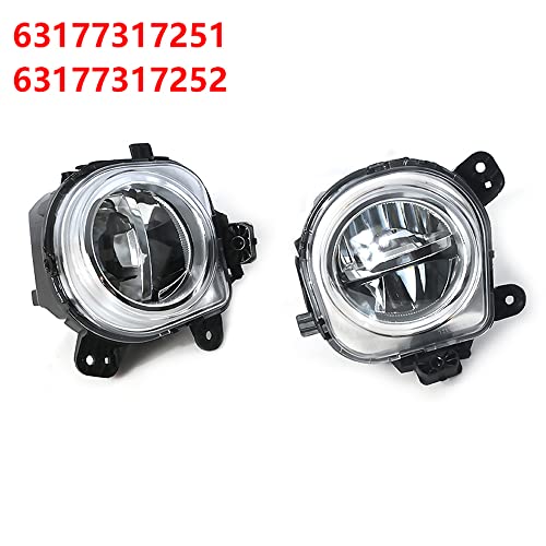 BATLAM 2 Peças Carro LED Frente Bumper Lâmpada De Nevoeiro Luz DRL Driving Lâmpada 63177317251 63177