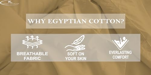 Image of 100% Cotton Premium Single Size Bedsheet with 2 Pillow Covers | Ultra-Soft, Breathable, Hotel-Quality Fabric | Elegant Collection for Bedroom Decor (Taupe Solid)