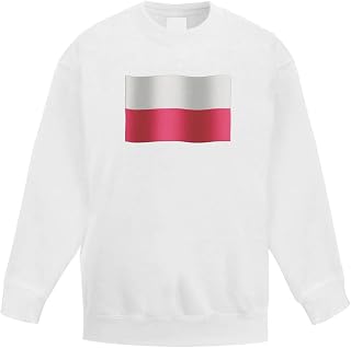 Azeeda 'Waving Poland Flag' Kid's Sweatshirt/Jumper (12-13 Years) (KW00097349)