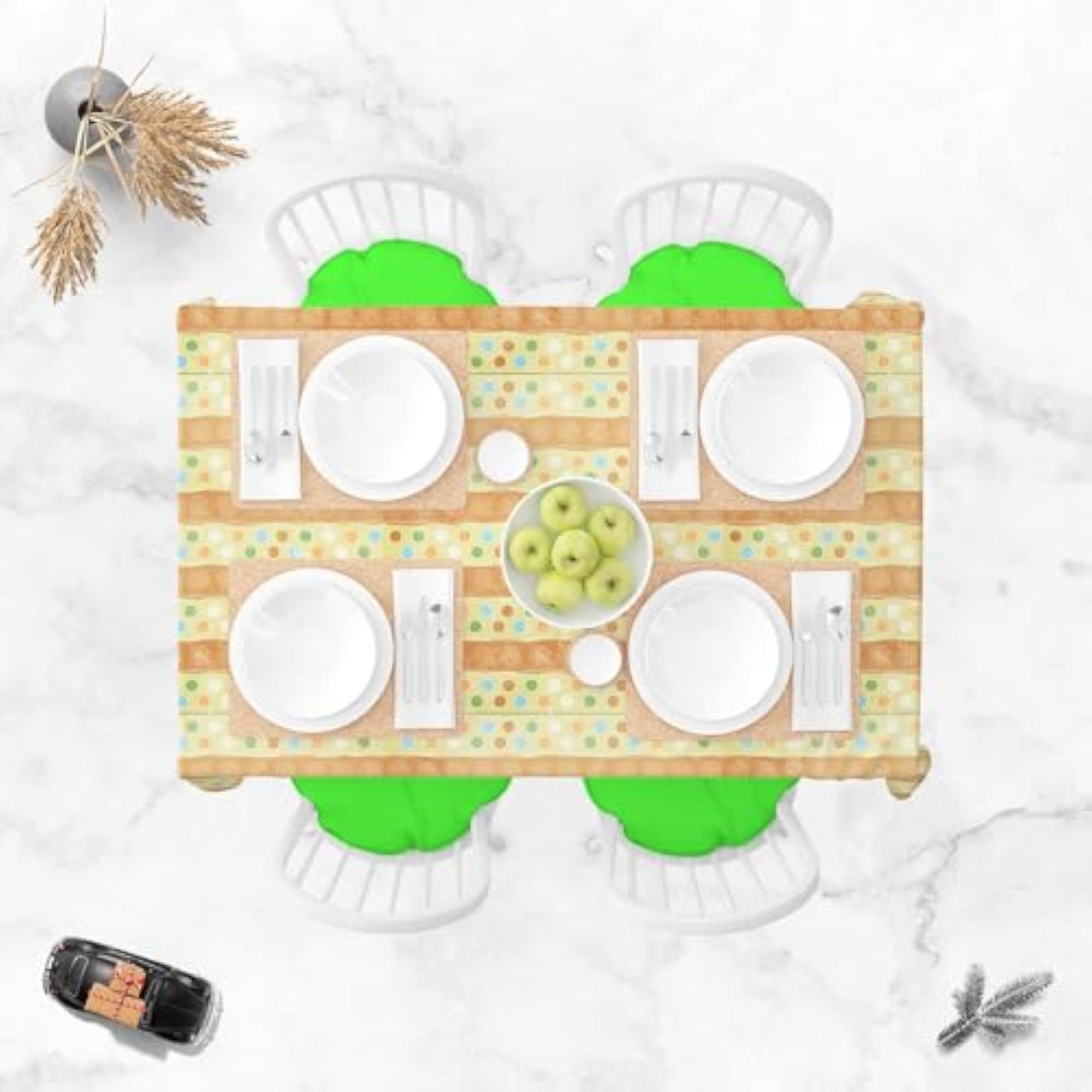 Dots on Dots D2 Table Cloth Cover for Dining & Center Table