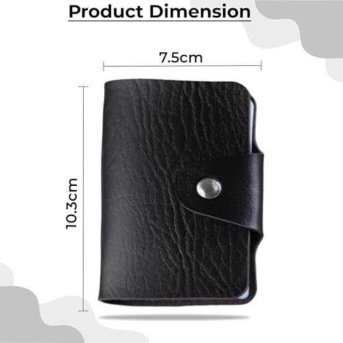 Image of Kraptick Pocket Cards Holder - Compact Lightweight Wallet for Credit and Debit Cards, Multi-Functional Card Organizer, Durable Card Carrier with 16 Slots for Easy Access & Storage (Black) (Pack of 4)