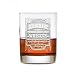 Personalized whiskey label, scotch, bourbon glasses SINGLE GLASS (wskylabel)
