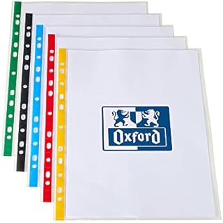 Oxford 100 Multi-Colour Punched Pockets A4