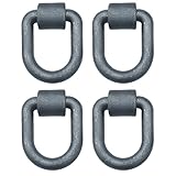 Buyers Products B50I4,1 Inch Forged D Ring with Weld On Bracket, 4 Pack, 15,586 lb...
